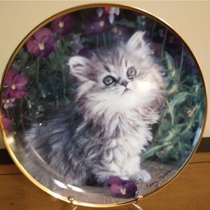 Franklin Mint Limited Edition Purrfection Cat Plate